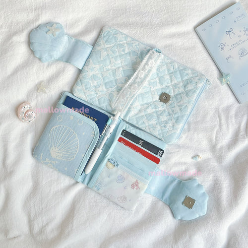 Shell Travel Wallet | Handmade Passport Holder