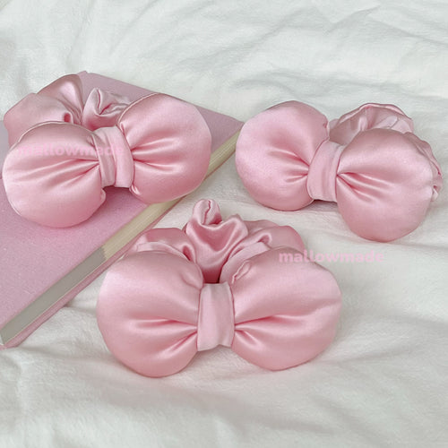 30 Momme Silk Scrunchie & Puffy Pouch Gift Set